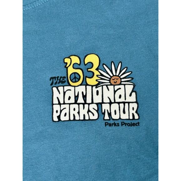 Parks Project The 63 National Parks Tour Flower Graphic Sweatshirt Women's M - Picture 5 of 10
